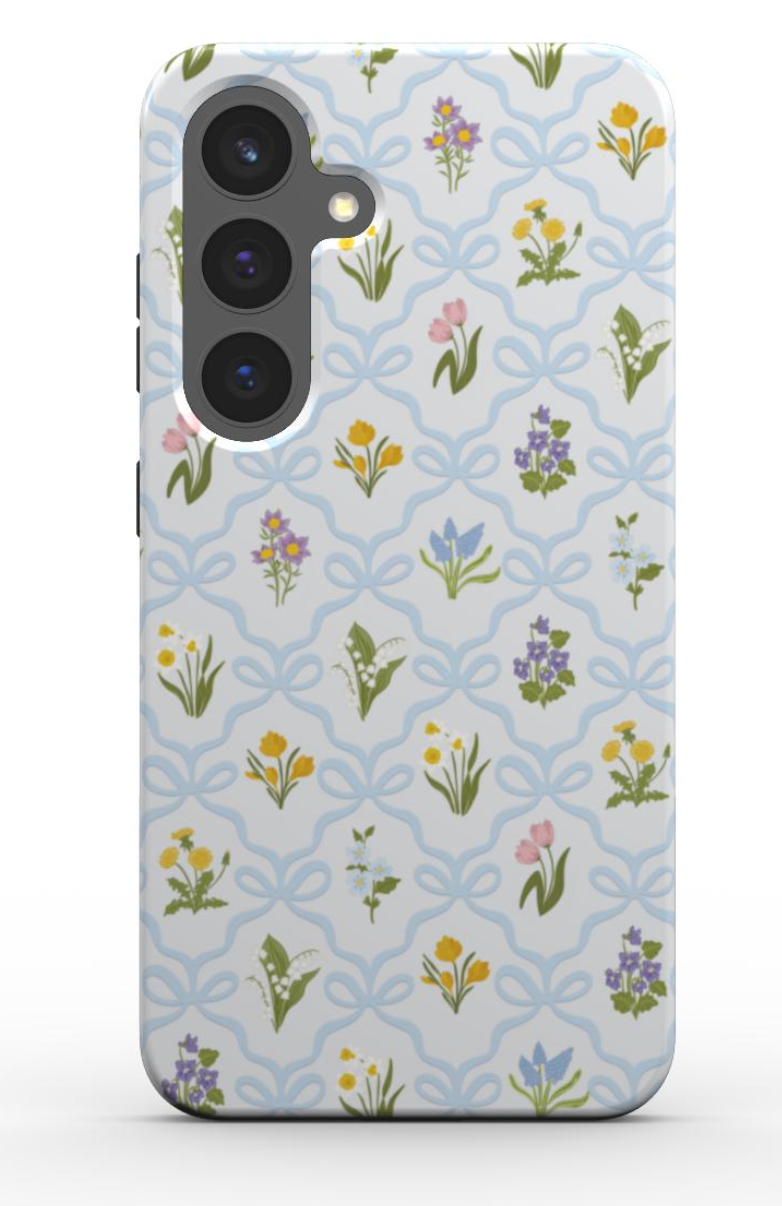 Blue Wild Flowers Tough Phone Case