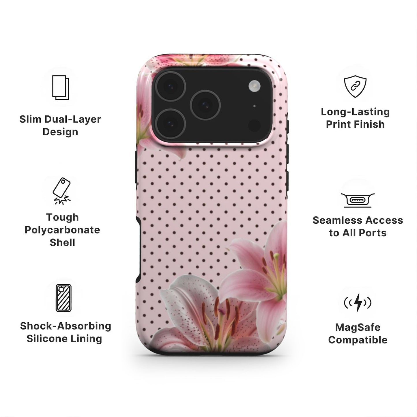 Tiger Lily Tough Phone Case