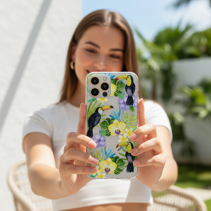 Toucan Birds Clear Phone Case