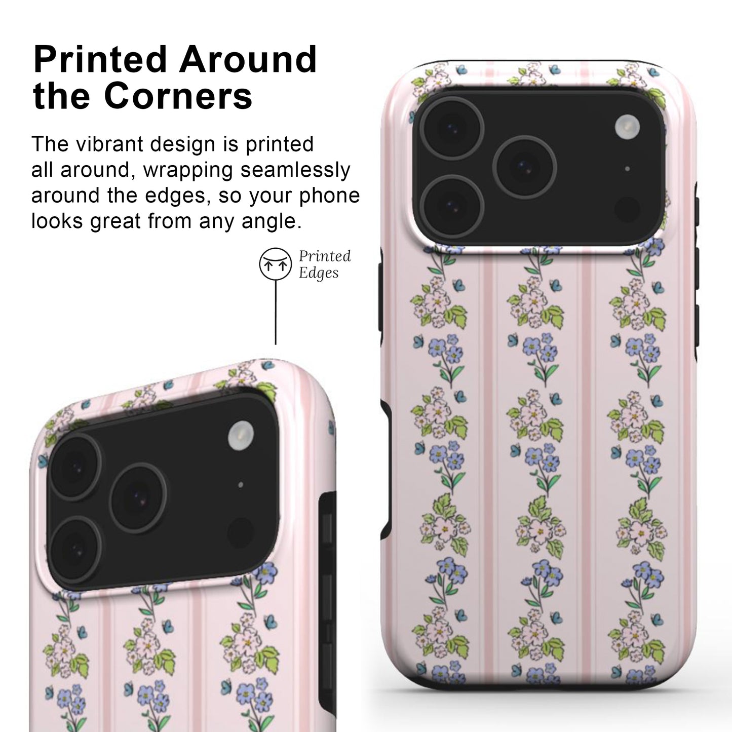Vintage Garden Flowers Tough Phone Case