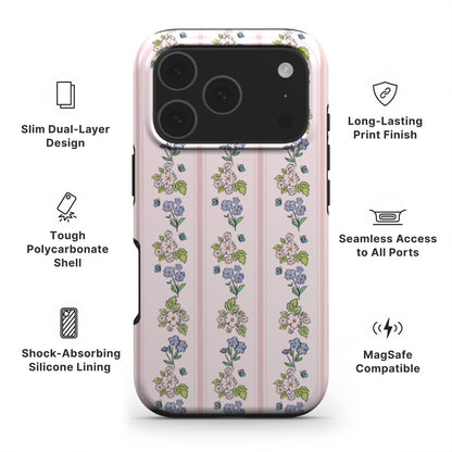 Vintage Garden Flowers Tough Phone Case