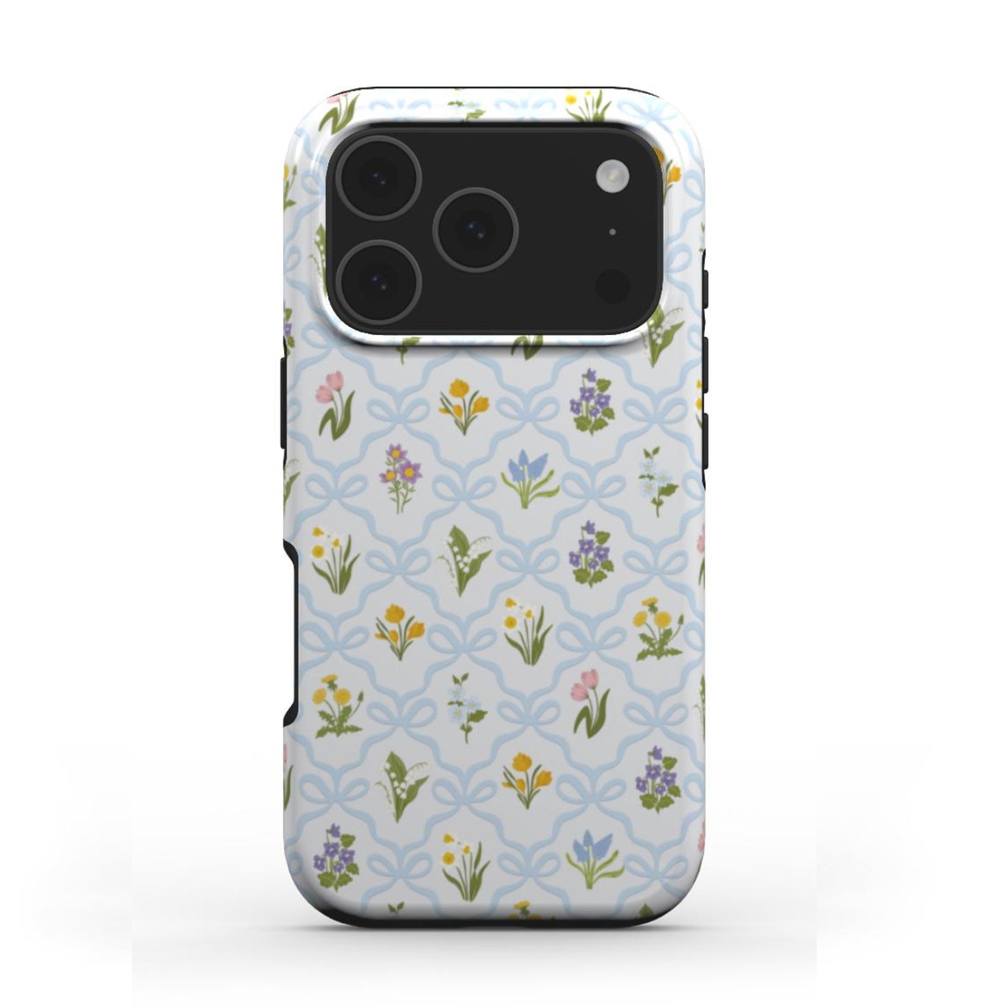 Blue Wild Flowers Tough Phone Case