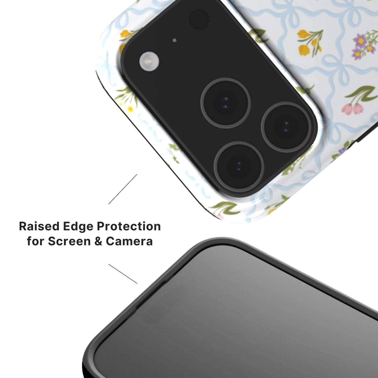 Blue Wild Flowers Tough Phone Case