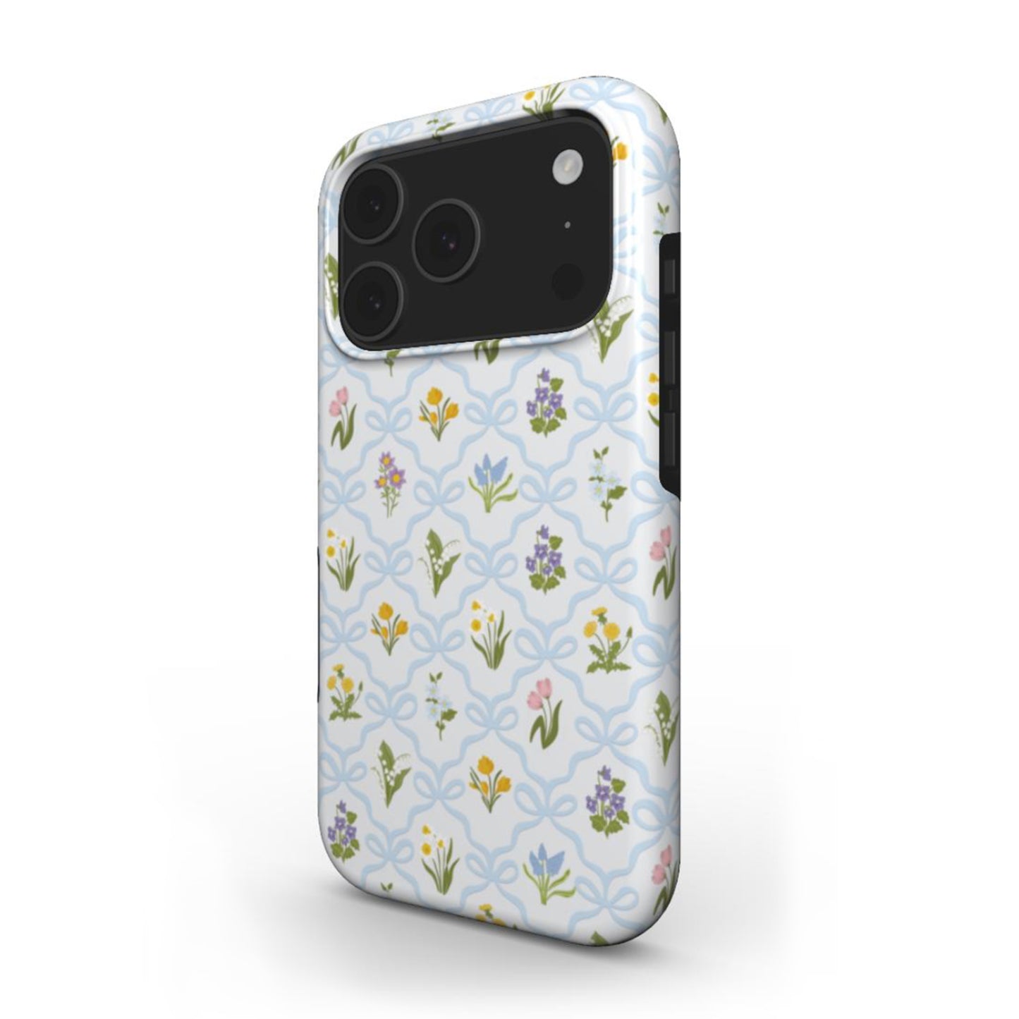 Blue Wild Flowers Tough Phone Case