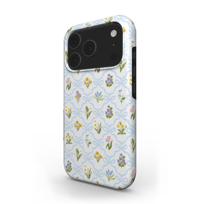 Blue Wild Flowers Tough Phone Case