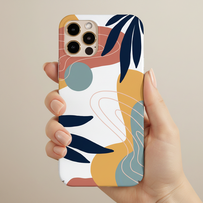 Blue and Pink Abstract Art Phone Case