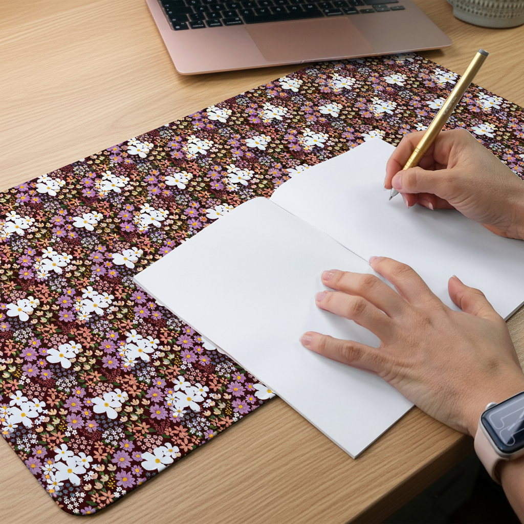 Floral Desk Mat – Cute Autumn Design