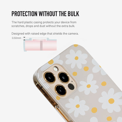 Beige Daisy Flowers Phone Case