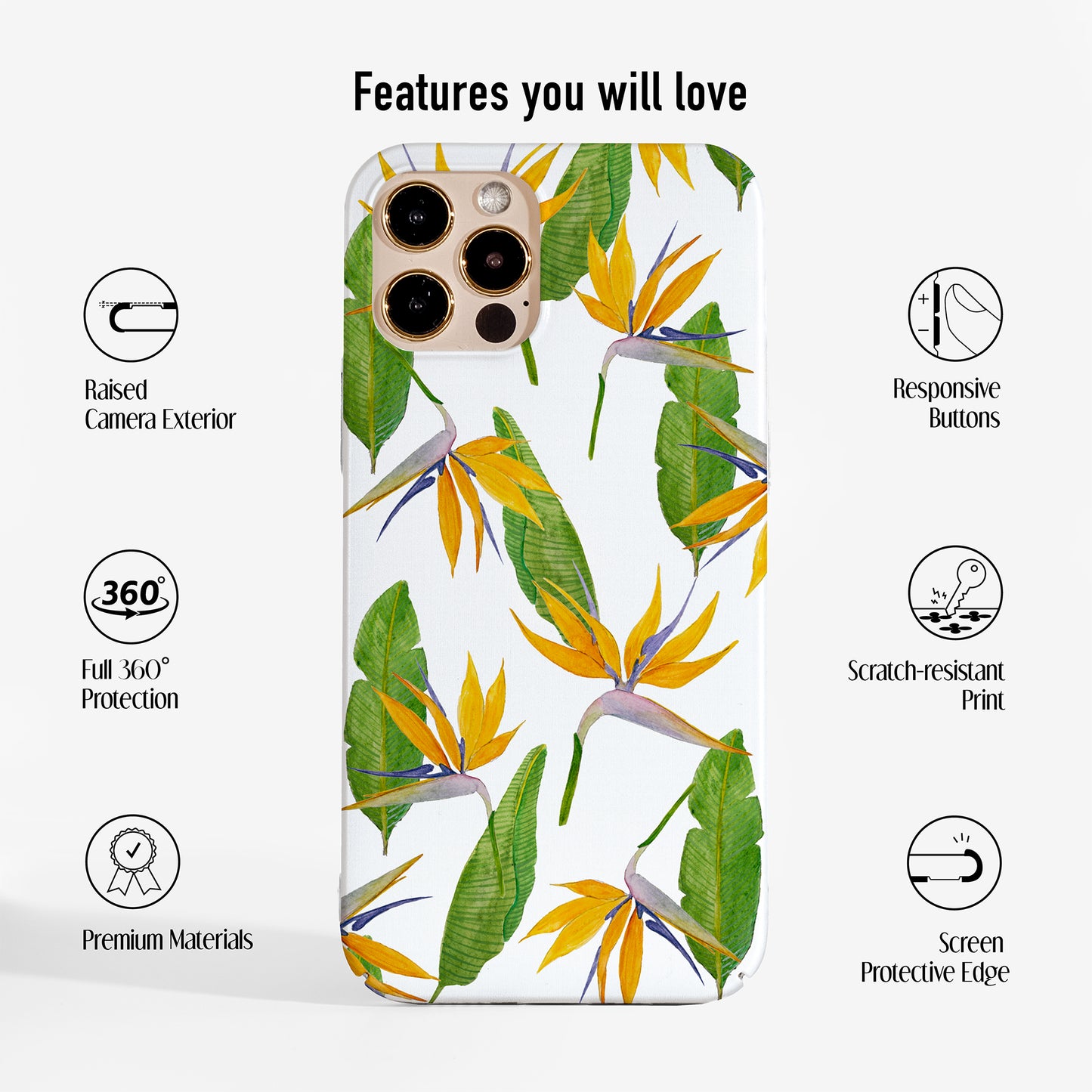 Birds of Paradise Phone Case