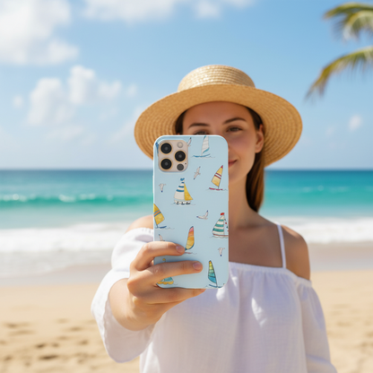 Blue Boats Phone Case