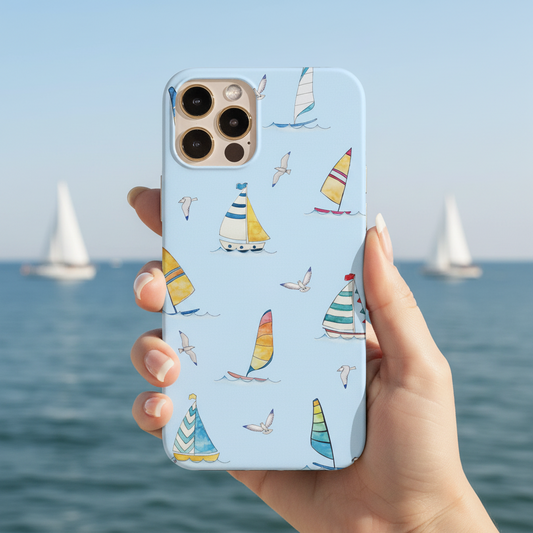 Blue Boats Phone Case