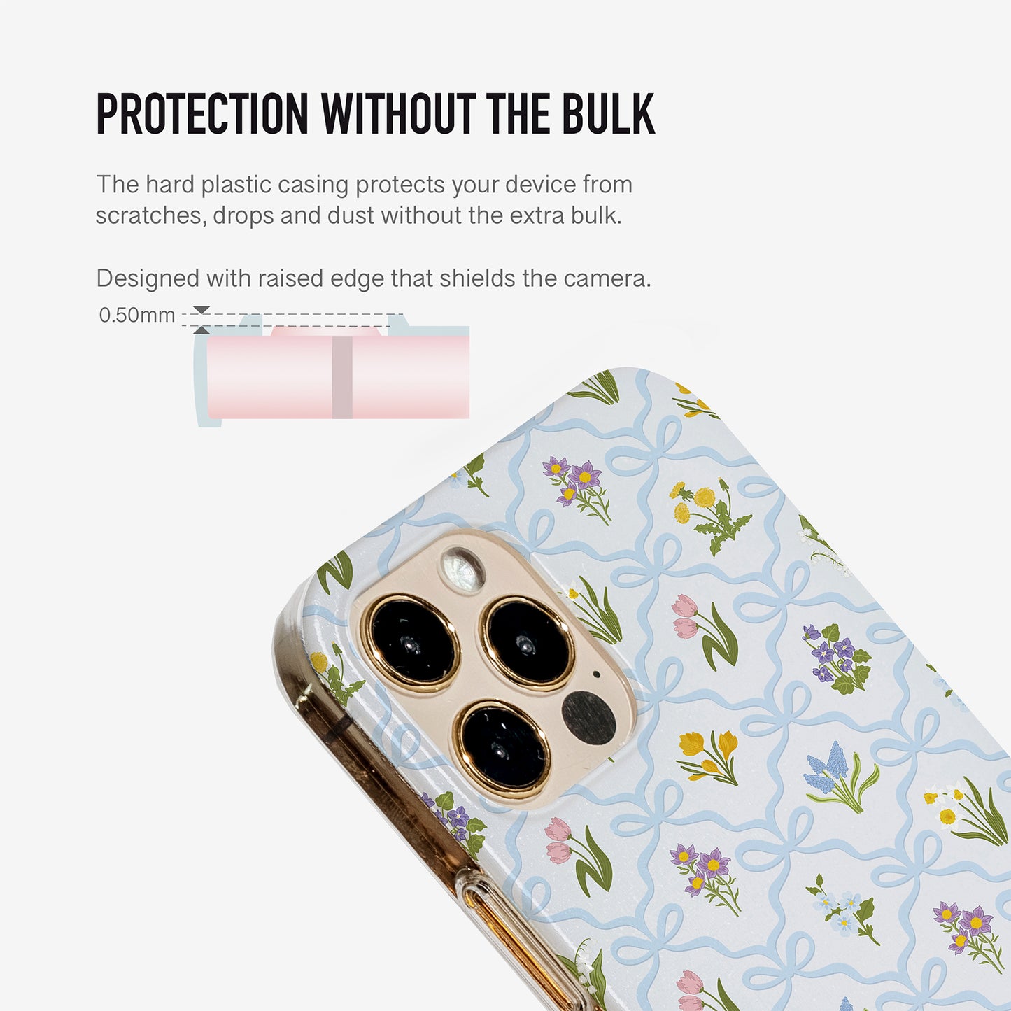 Blue Wild Flowers Phone Case