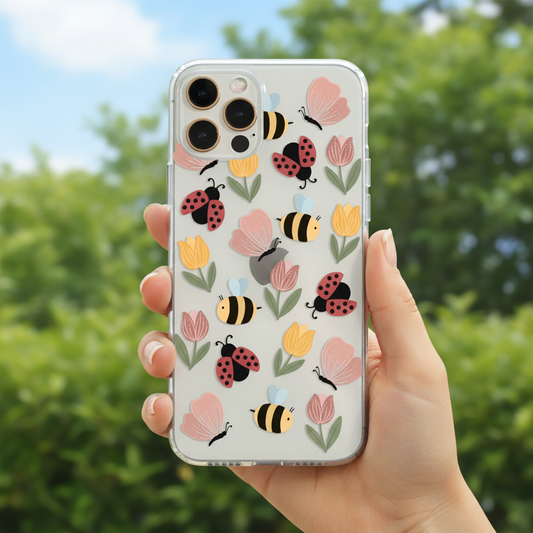 bugs clear phone case in real life