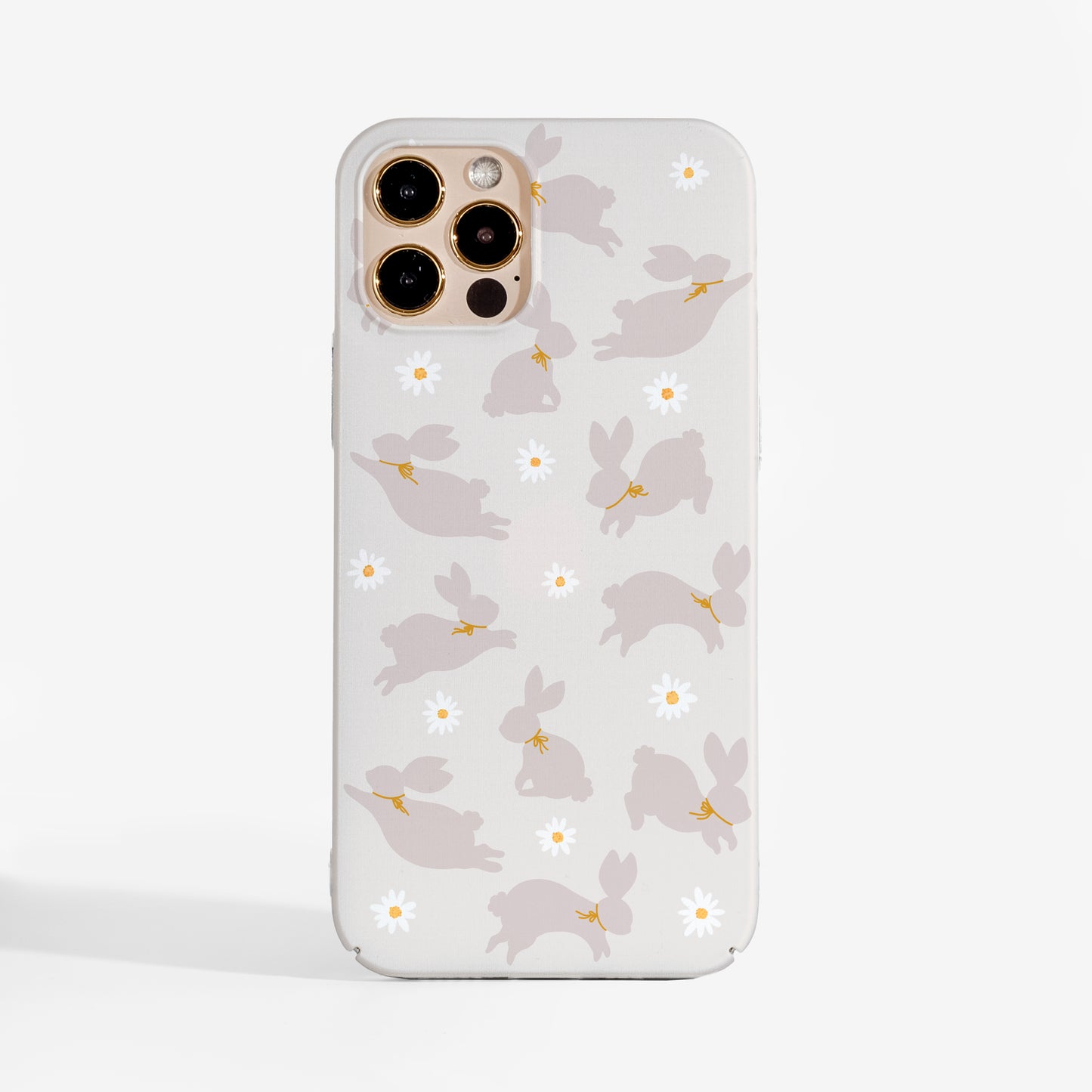 Cute bunny phone case — stylish matte protective phone case with soft, minimal rabbit illustration.