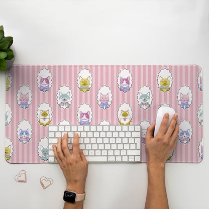 Chic Cats | Cute Cat Desk Mat