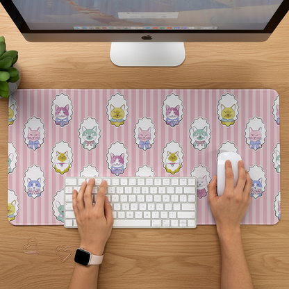 Chic Cats | Cute Cat Desk Mat