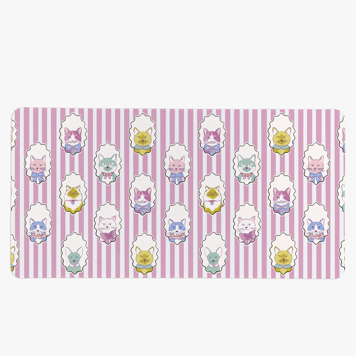 Chic Cats | Cute Cat Desk Mat