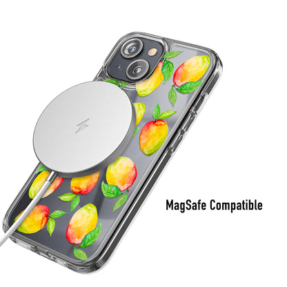 Phone case with mango design and MagSafe compatibility 