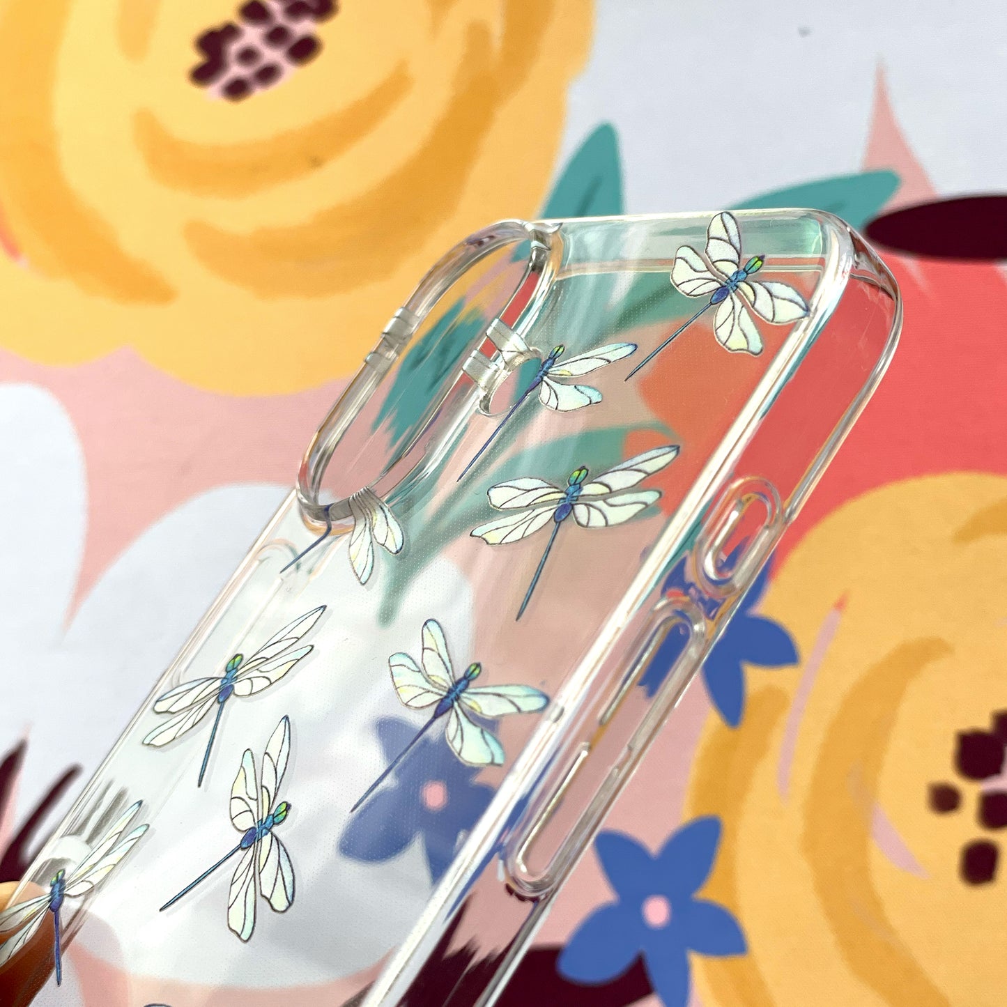 Clear Dragonfly Phone Case