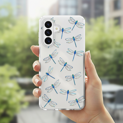Clear Dragonfly Phone Case avialbbale for Samsung models