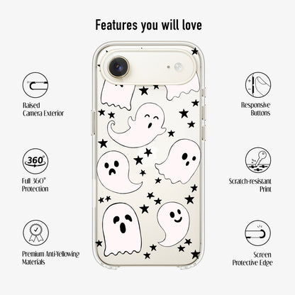 Clear Halloween Ghost Phone Case