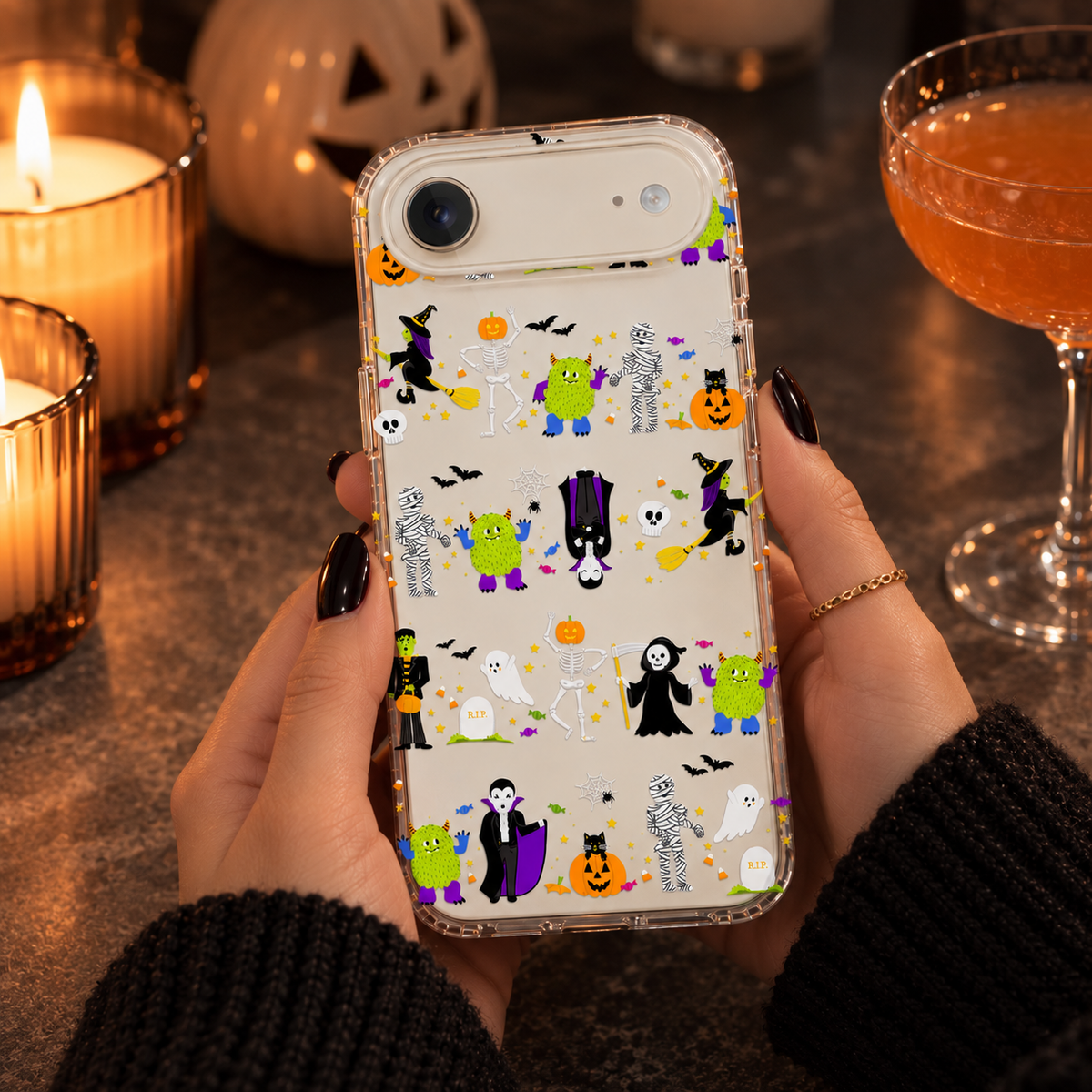 Clear Halloween Parade Phone Case