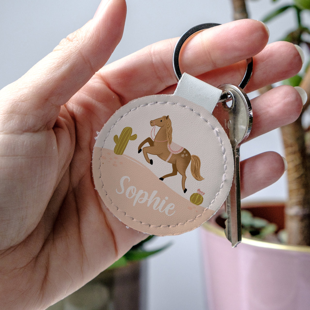 Personalised Horse Kids Bag Tag | School Name Tag