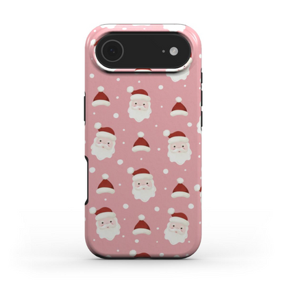 The Jolly Santa case for iPhone 17 with a glossy finish and dual layer protective shell 