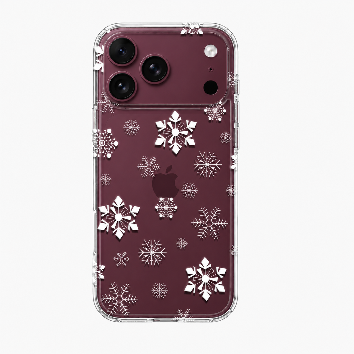 Clear Snowflake Phone Case