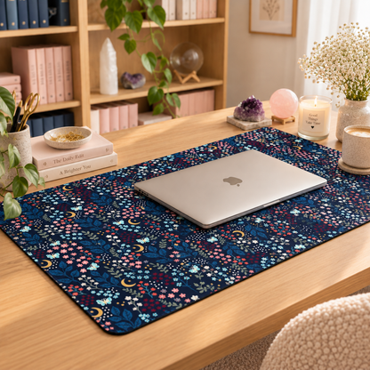 Midnight Floral Desk Mat