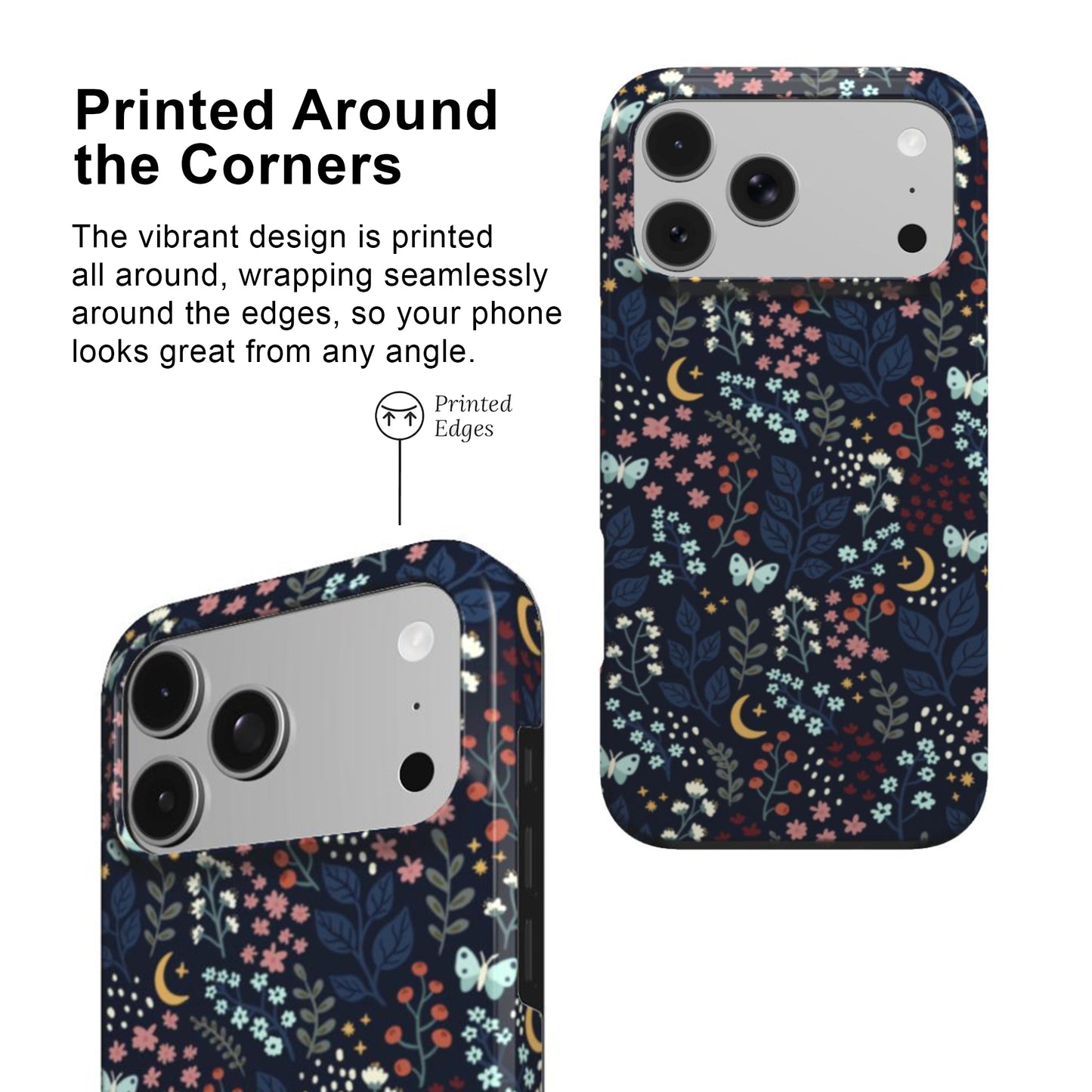 Midnight Floral Tough Phone Case