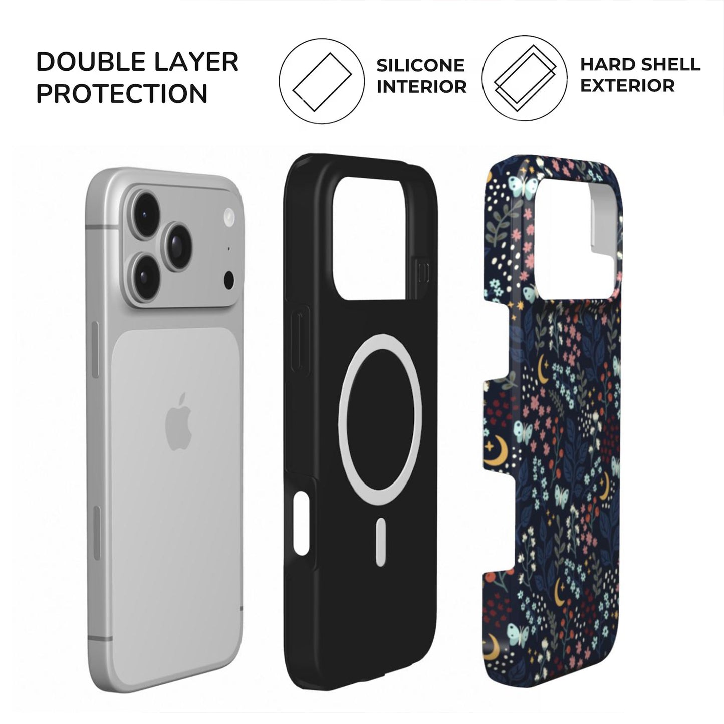 Midnight Floral Tough Phone Case