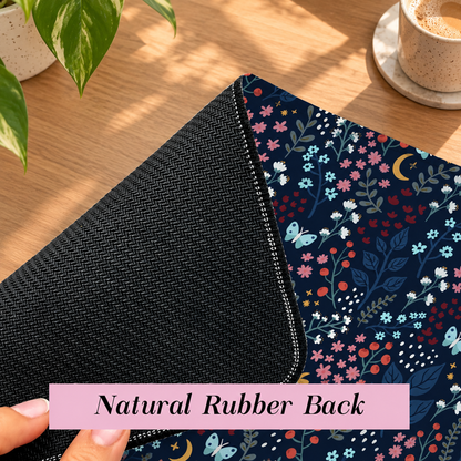 Midnight Floral Desk Mat