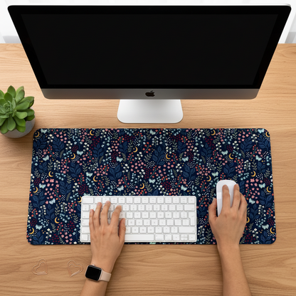 Midnight Floral Desk Mat