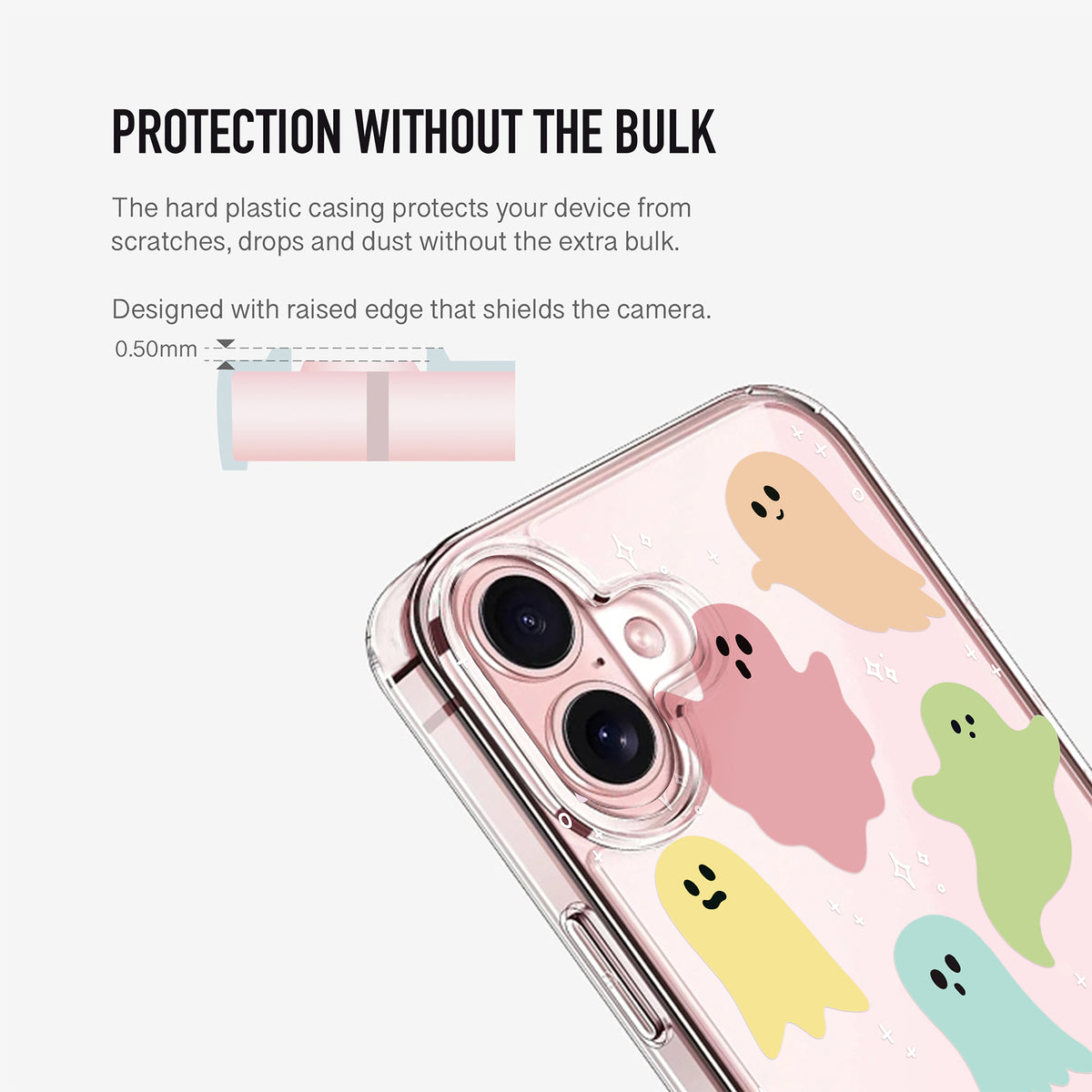 Clear Rainbow Ghost Phone Case