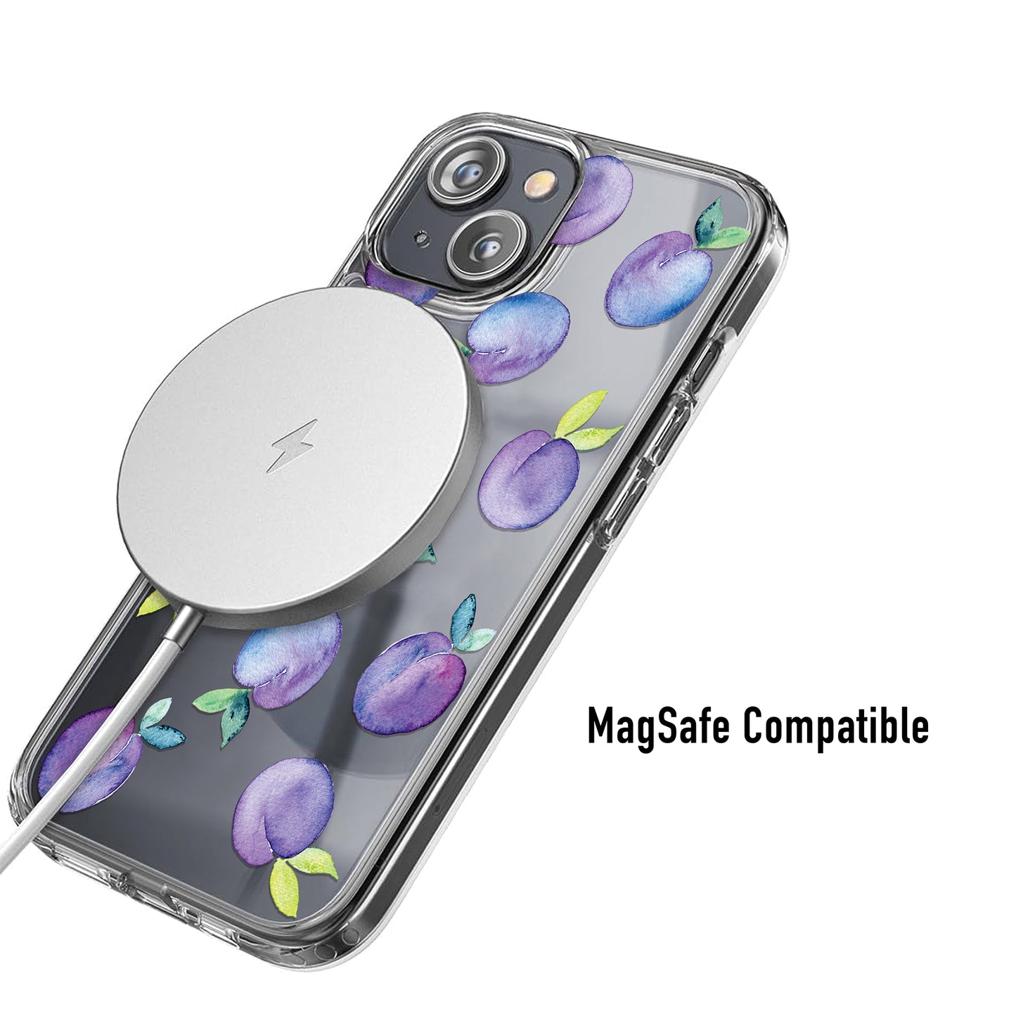 Plums Clear Phone Case