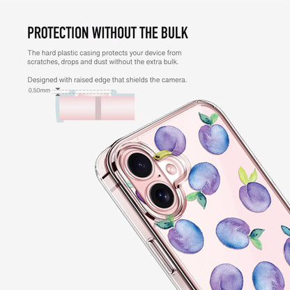 Plums Clear Phone Case