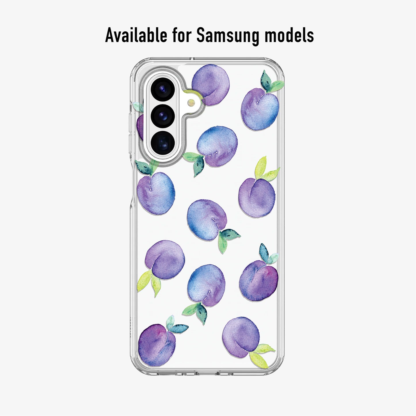 Plums Clear Phone Case