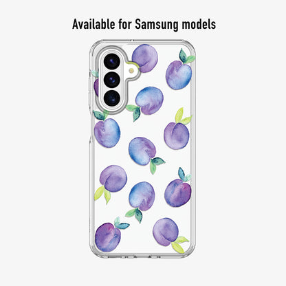 Plums Clear Phone Case