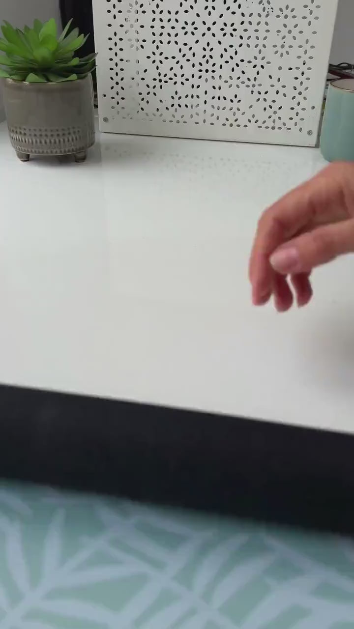 video showing the Green Botanical Desk Mat 