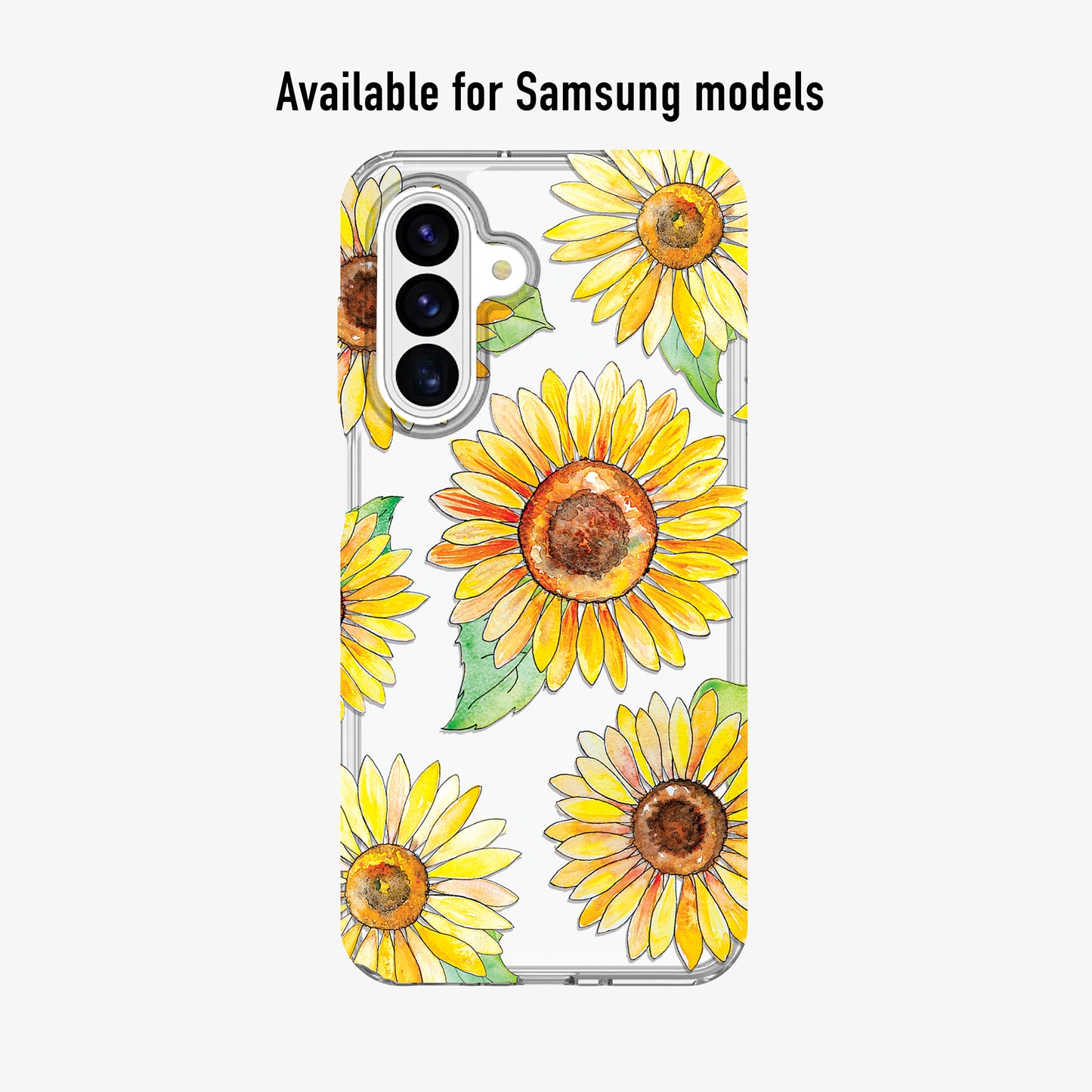 Sunflowers Clear Phone Case