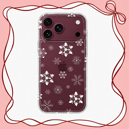 Clear Snowflake Phone Case