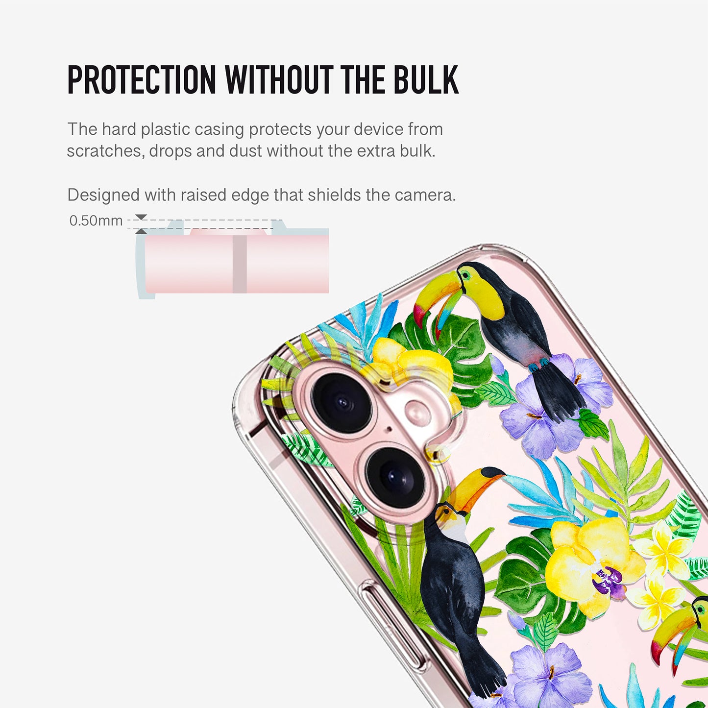 Toucan Birds Clear Phone Case