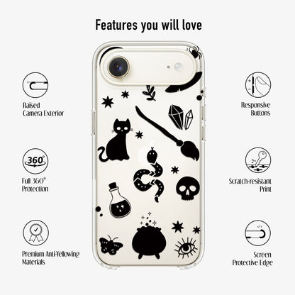 Witch Craft Clear Phone Case