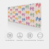 Cute colourful bows desk mat, made from smooth fabric for easy mouse movement and anti-slip rubber padding