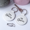 Mr & Mrs Keyring with custom name. Perfect wedding gift